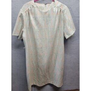 Lady Laura By Toni Todd Vintage 70s A-Line Polyester Dress Sz XL